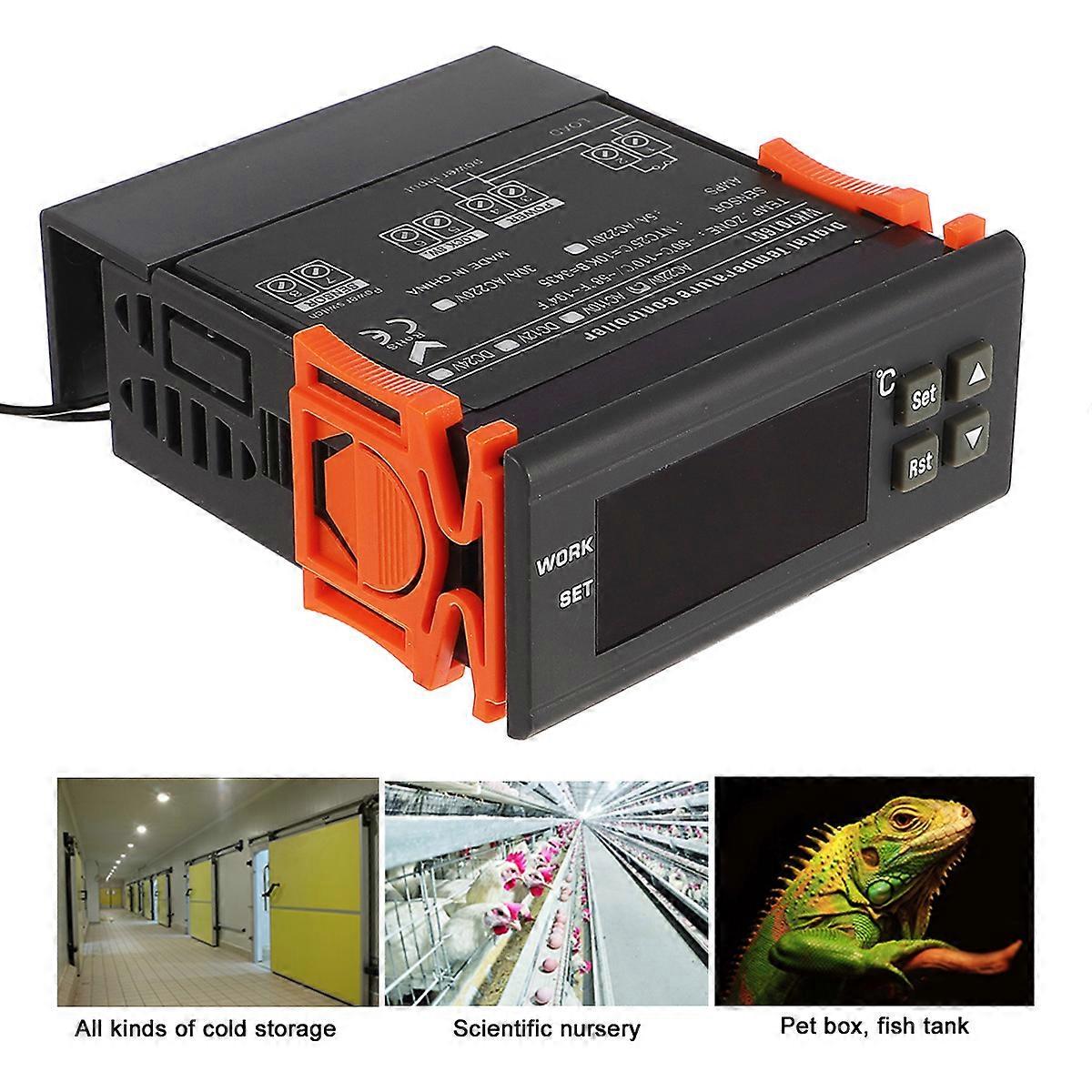 Digital Temperature Controller Thermostat for Refrigerator Replaceable Sensor