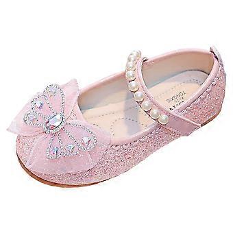 Girls Mary Jane Shoes Dress Shoes Toddler Girl School Shoes for Girls Dress Mary Jane Party Wedding Princess Shoes Red 8-8.5 Years