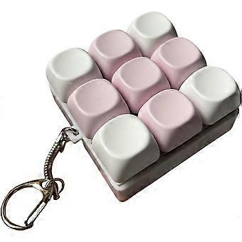 Fidget Keychain with Keyboard Keycap  Tactile Click Feedback Stress Relief Toy for Adults