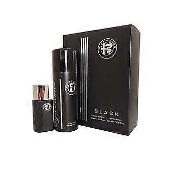 Alfa Romeo Black miehille Eau de Toilette -suihke 15 ml, vartalosuihke 150 ml