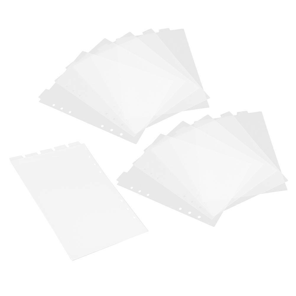 Binder Dividers with Writable Tabs for Notebooks 3Sets Transparent