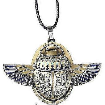 Månehalskæde Egyptisk Skarabæ Kompasvedhæng