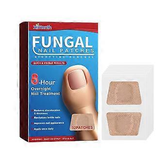 Parches para la renovación de uñas con hongos (32 parches), tratamiento nocturno para mejorar