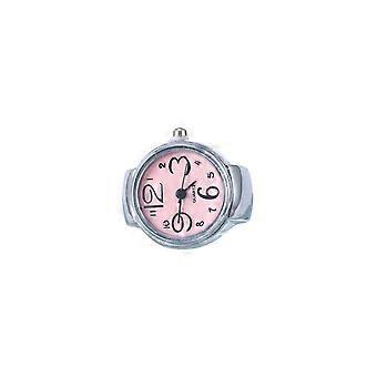 Ring Watch Couples Quartz Watches for Time Display 2Pcs Pink Accessories