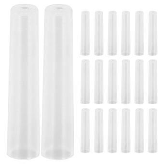 Lot de 60 capuchons de protection en plastique pour crayons : protège-mines transparents, rallonges pour crayons, fournitures scolaires.