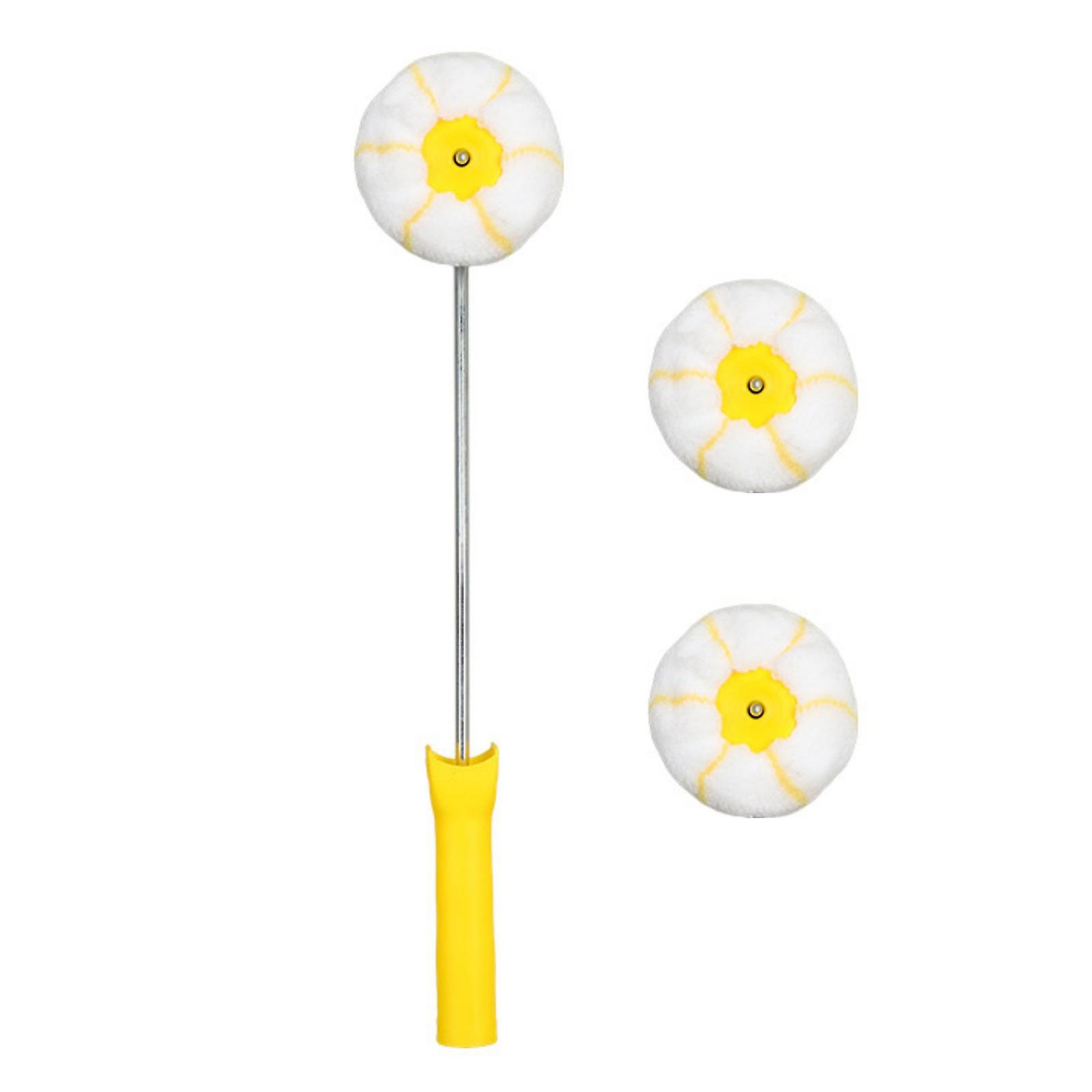 2Pcs Drywalls Corner Roller Set Includes 2 Replaceable Heads For Professional Mud And Texture Application Multicolor