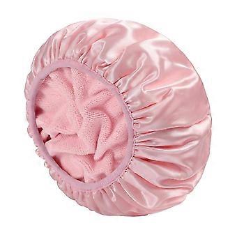 2026 Best!! Reusable 3-layer shower cap, extra large waterproof shower cap, suitable for all types of long hair, adjustable women's shower cap, ideal 