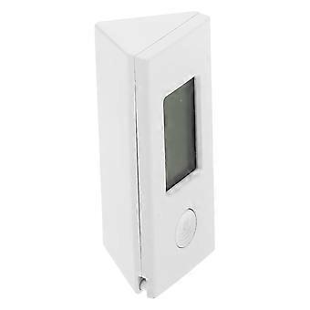 Elektronische sleutelhanger met digitaal horloge voor kinderen, met transparant display.