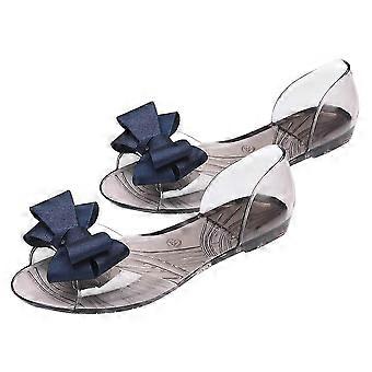 Woman Jelly Shoes Dark Blue Fashion Sandals with Summer Design for Woman Wear