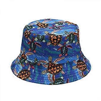 Cute Bucket Hat Beach Fisherman Hats for Women, Reversible Double-Side-Wear Unisex (HATG014)