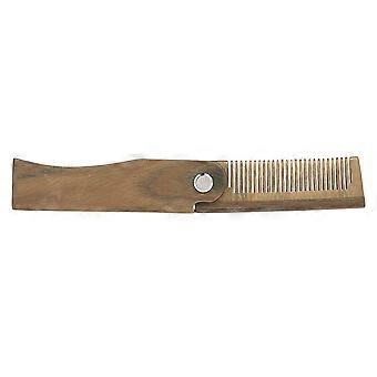 Brown Beard Styling Comb for Men Use Wooden Beard Care Tools Portable Mini Pocket Comb