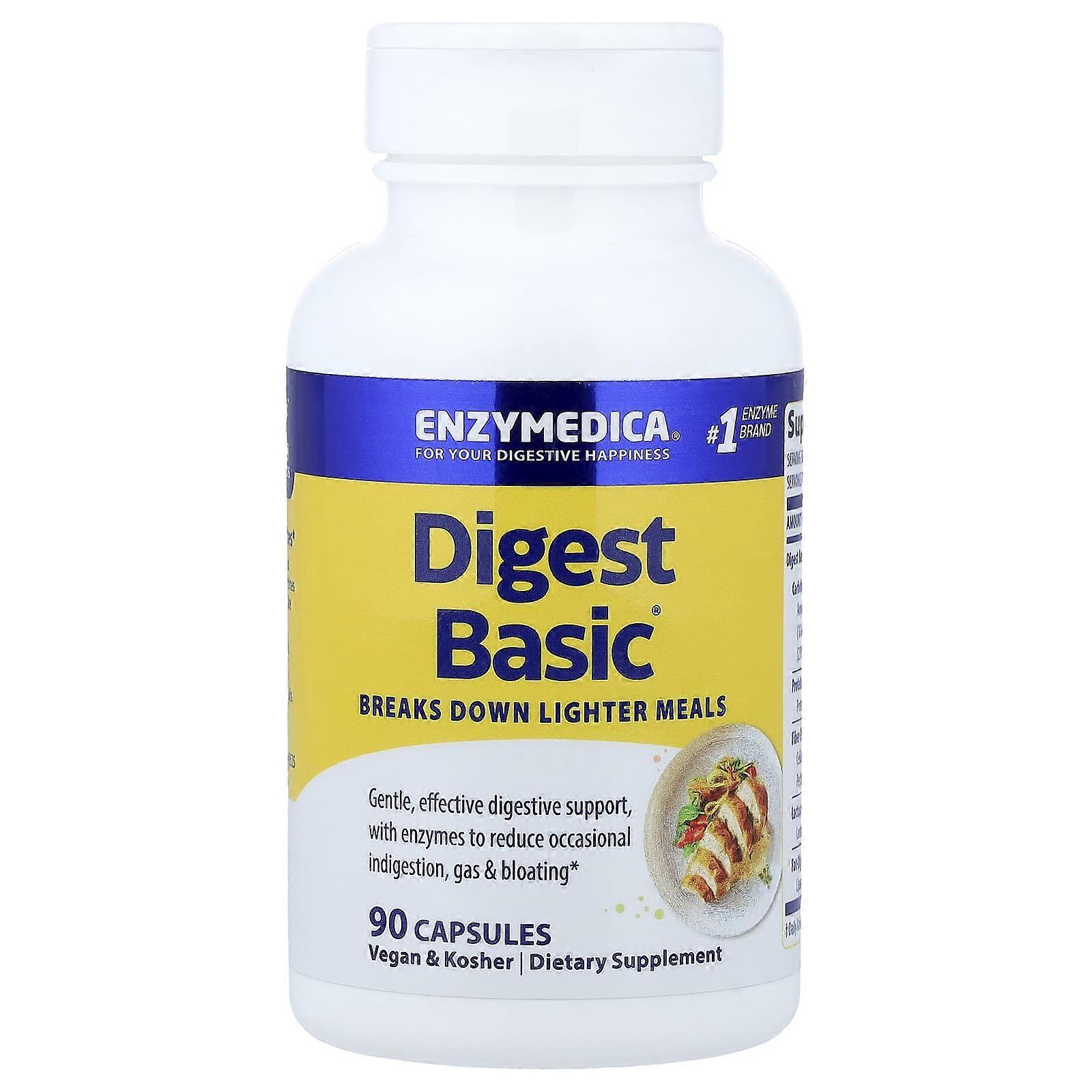 Enzymedica, Digest Basic®, 90 Capsules, 2-Pack