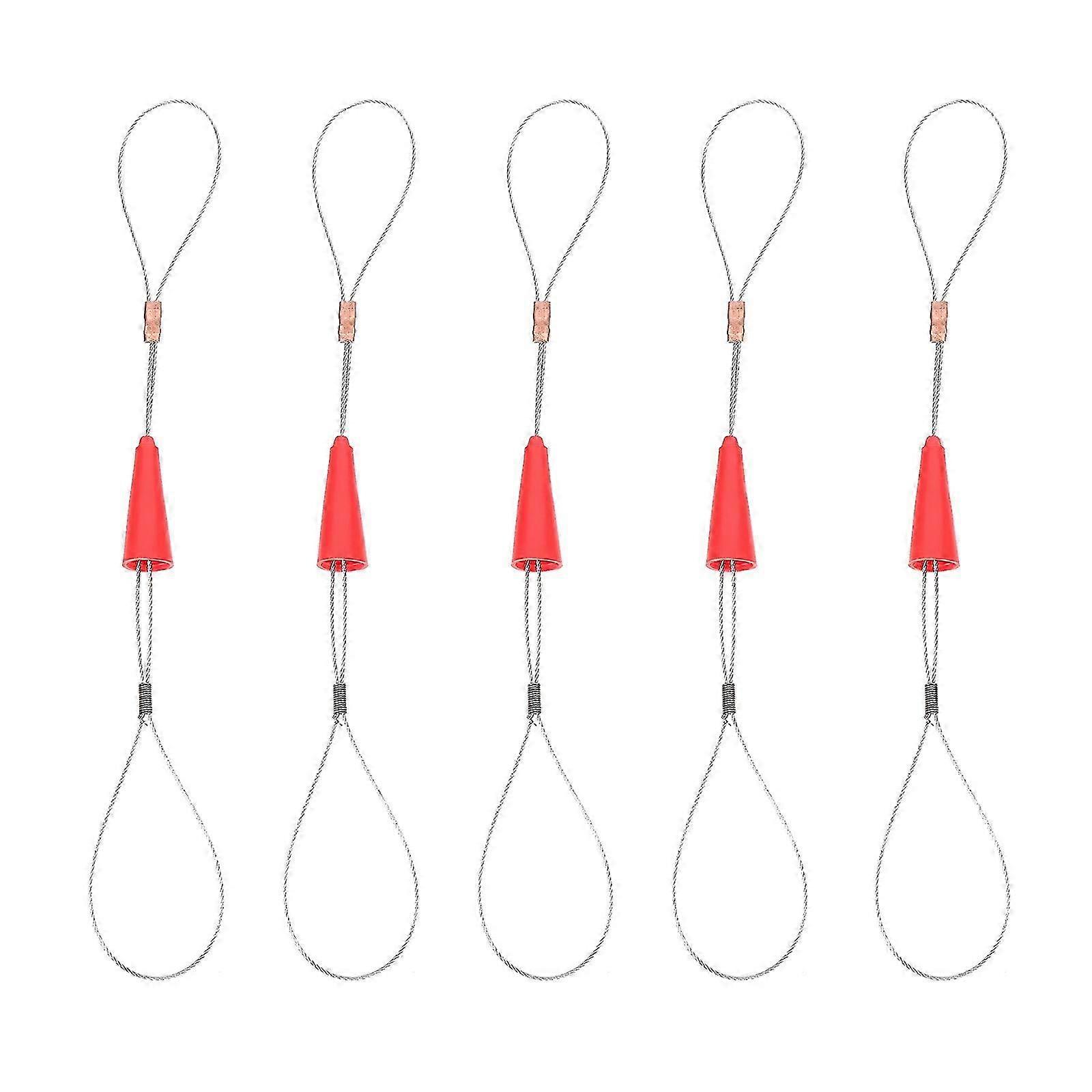 Wire Harness Cable Fastening Durable Tool for Wire 5Pcs Silver Pullers