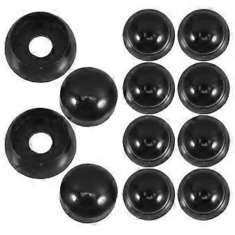 50Pcs Plastic Nut Protection Caps for Playground Bolt Covers Black