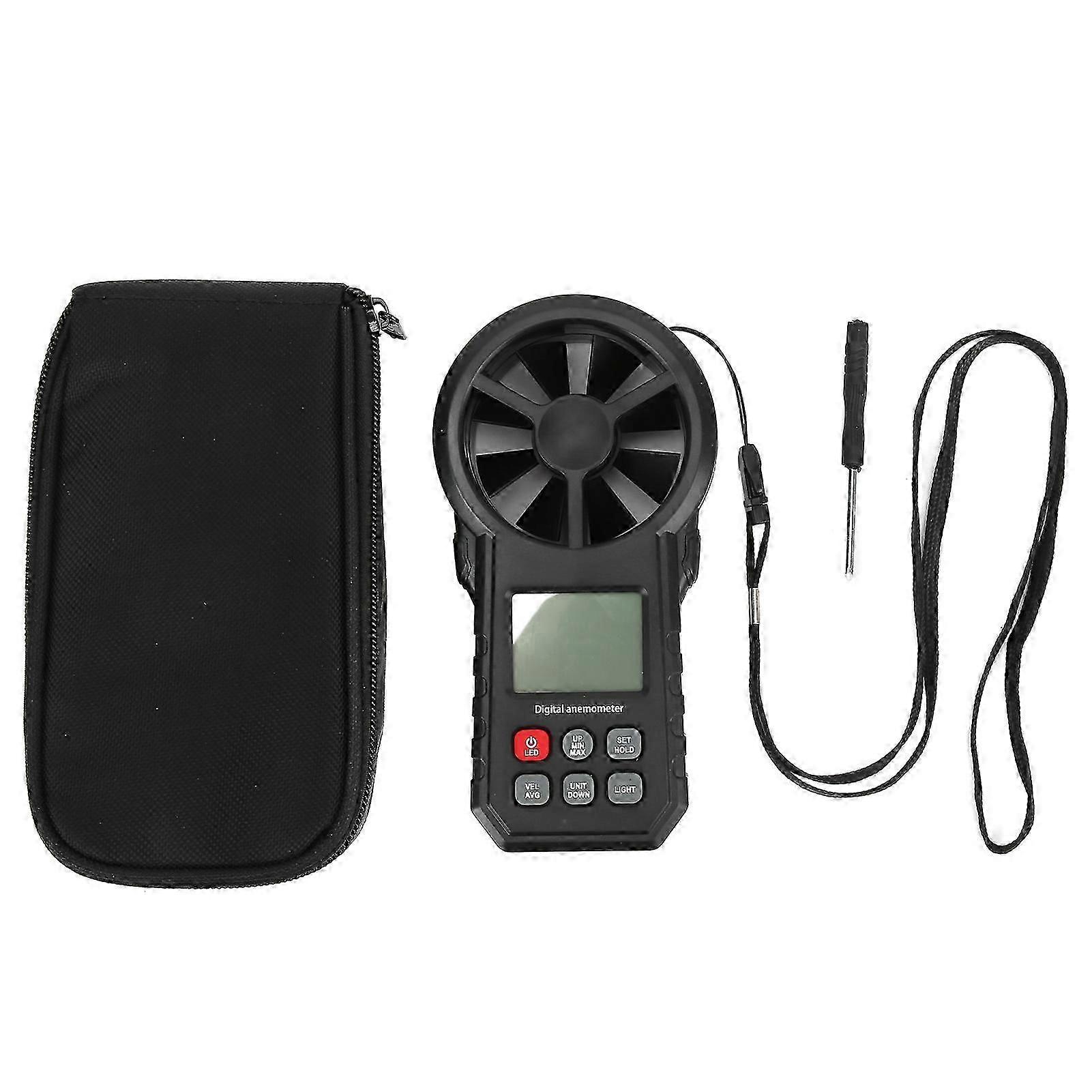 MT62 Digital Anemometer HighAccuracy Portable Handheld LCD Temperature Air Speed Meter