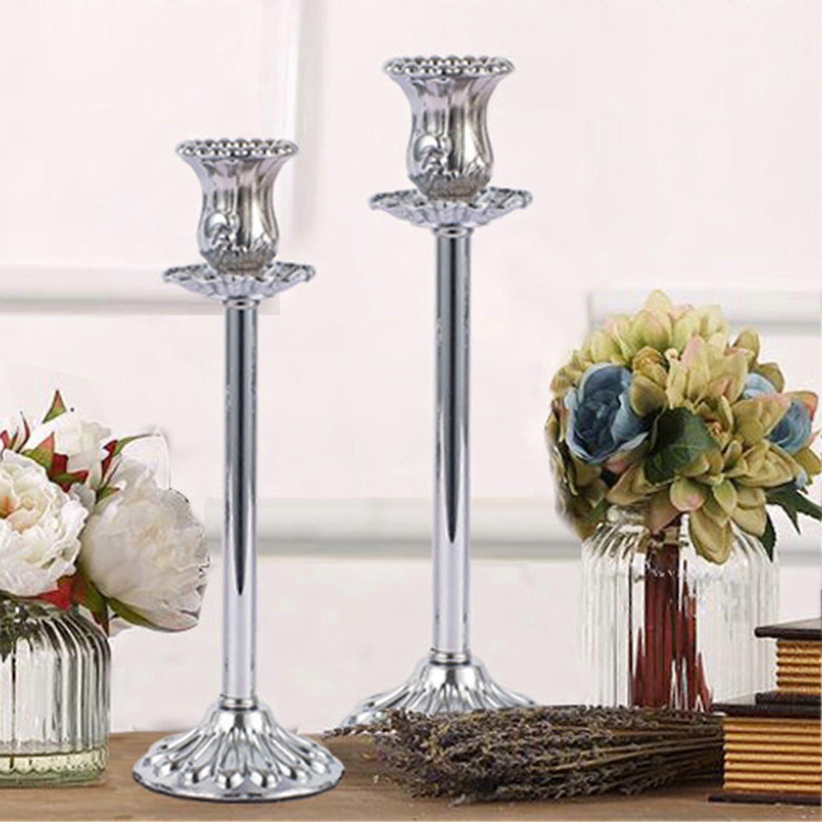 Beautifully Candle Holder Electroplating Rust-proof Creative Embossed Candle
