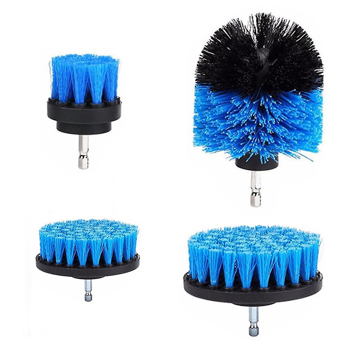 4 pezzi trapano scrubber spazzola pulizia spazzola utensile elettrico setola elettrica vasca da bagno piastrelle stucco cleaner