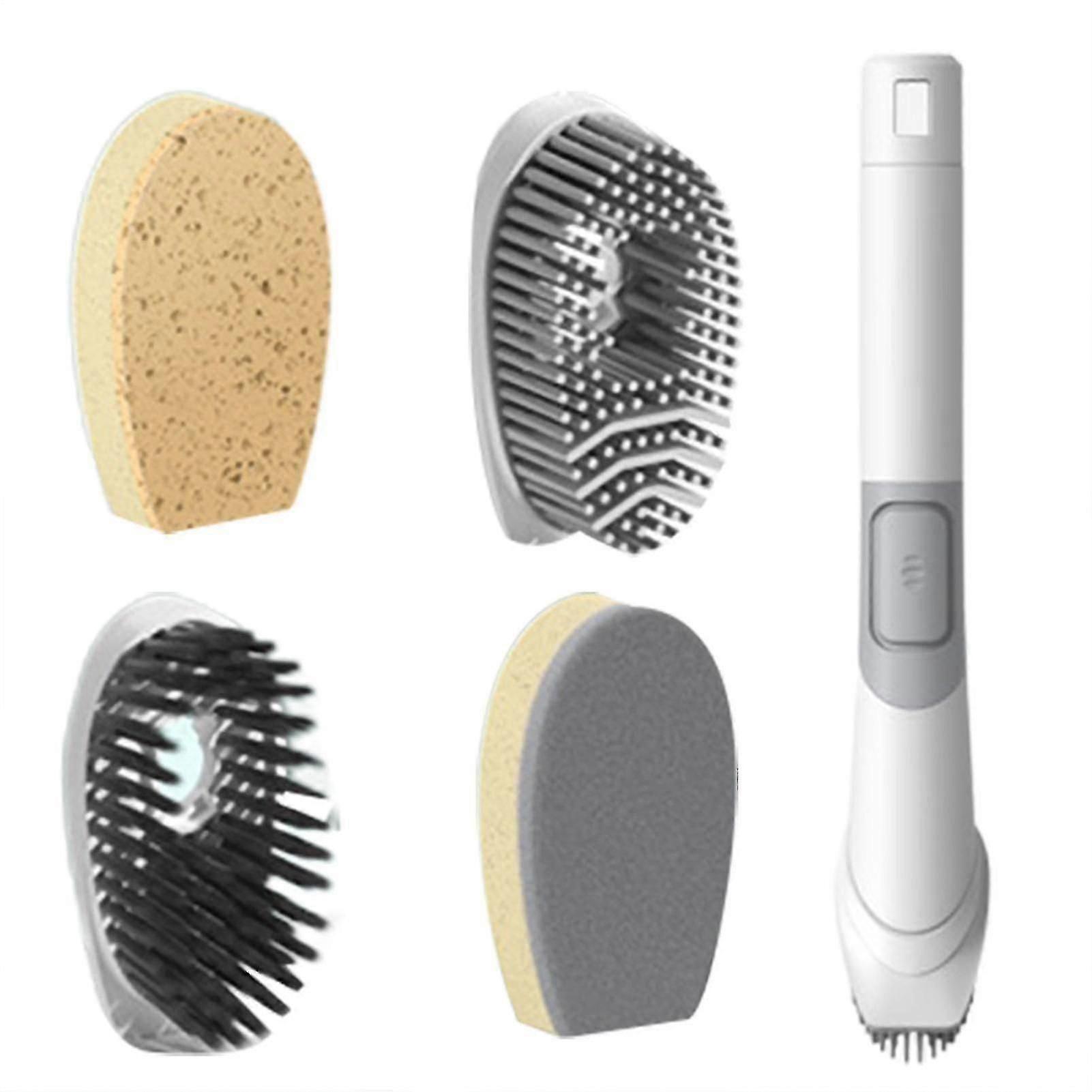 Dish Brush With Soap Dispenser Replaceable Brush Head Kitchen Brushes D- Aespa