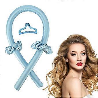 Curlers sem calor, bandana de curva sem calor, clipes de cabelo de seda de ferros curling podem ser usados para manter a forma ondulada de cabelos médio-longos, adequados para P preguiçoso