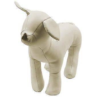 Leather Dog Mannequins Standing Position Toys White S