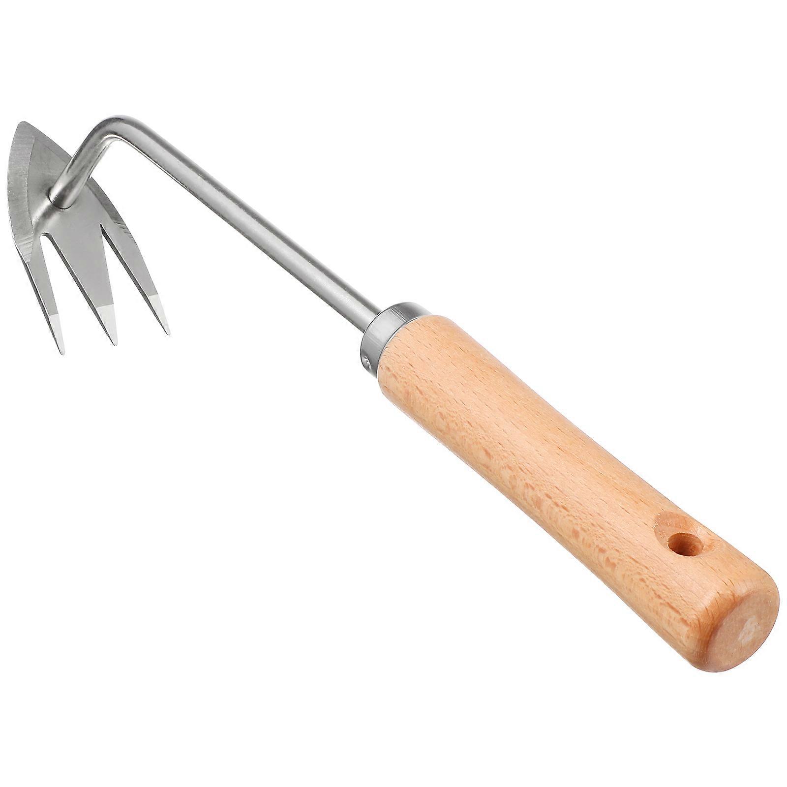 Useful Ergonomic Handle Rake Weed Removing Tool For Garden Multi Function Weeder
