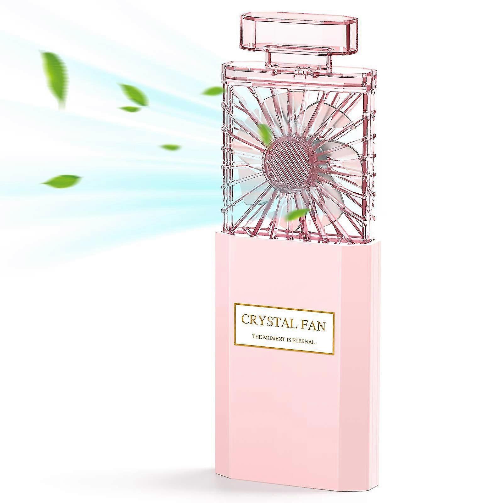 Rechargeable Small Personal Fan (pink)