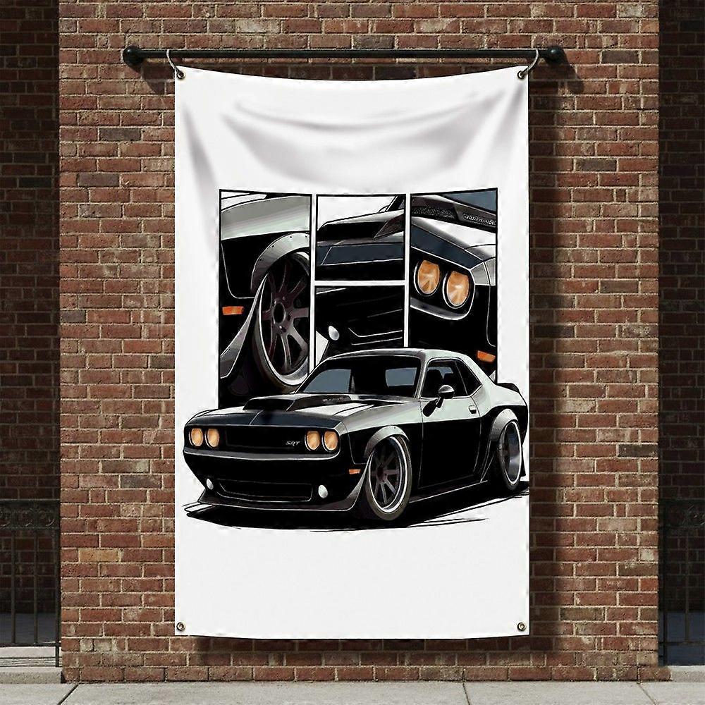 Dodge Challenger Bannerbilflagg CX0965