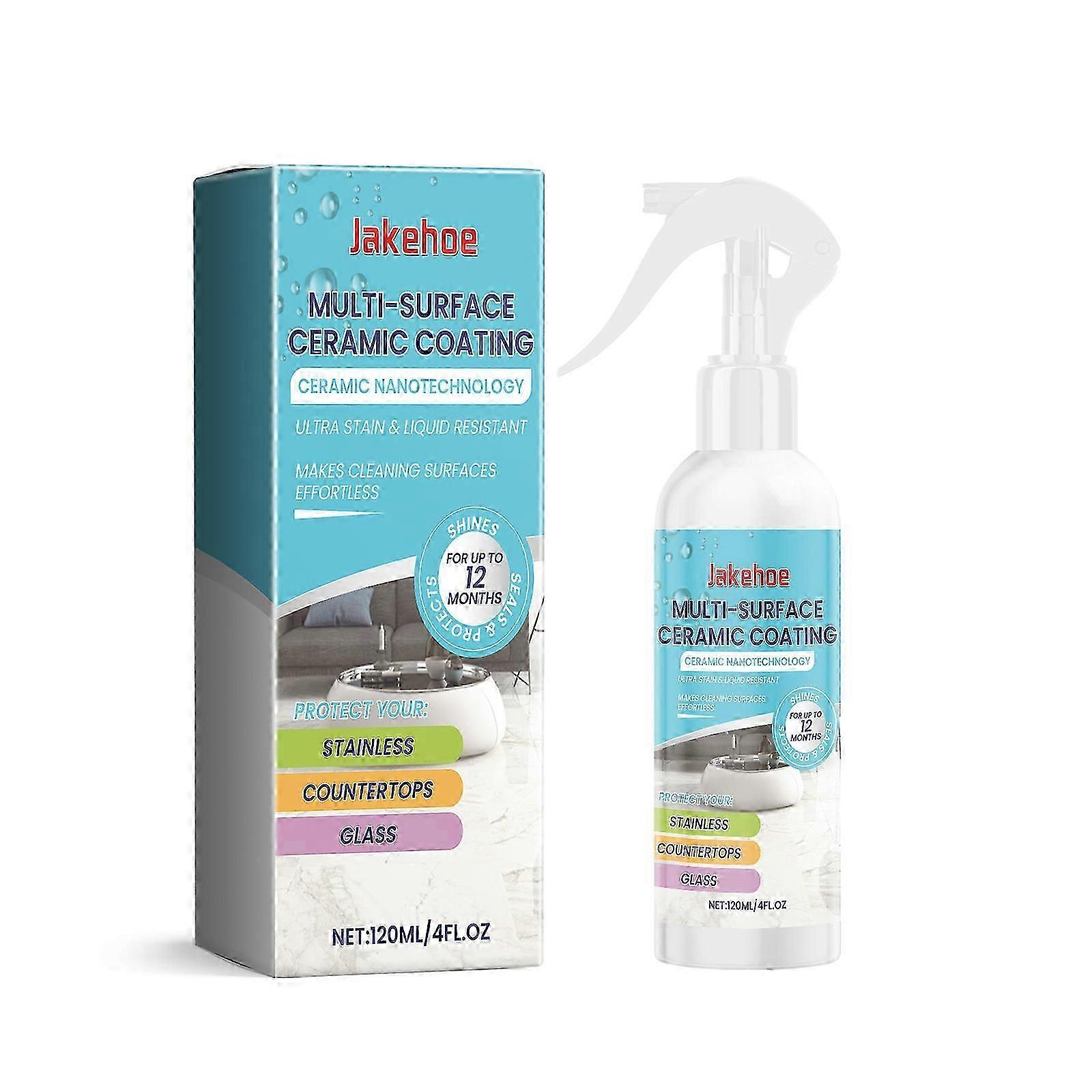 Ceramic Coating Spray for Interior Tiles - Waterproof, Scratch-Resistant, Easy Application, 120ml