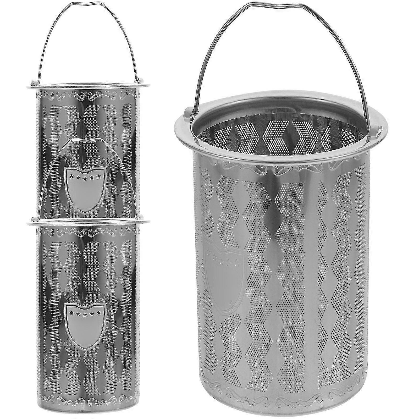 3Pcs Stainless Tea Strainer Insert Tea Infuser Tea Pot Accessories Tea Filter Mesh
