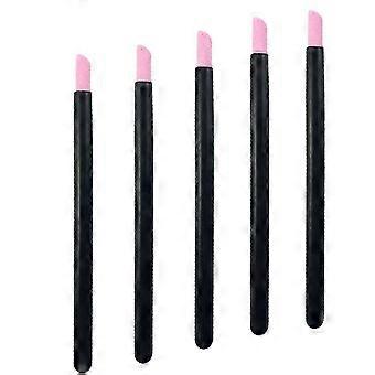 5PCS Quartz Nail Buffer Pen Set with 45 Ergonomic Design and Professional Cuticle Remover