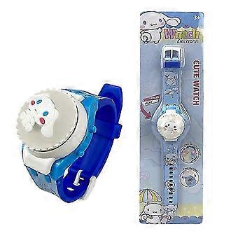 Crianças Sanrio Watch Flashing Light Up Glow Relógios Digitais Spinning Top Flip Cover Presentes Relógio de Pulso