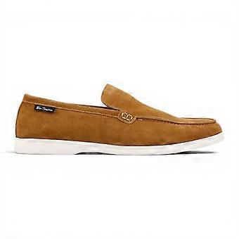Ben Sherman Amarillo Men's Tan Suede Leather Casual Formal Loafer Moccasin Shoes