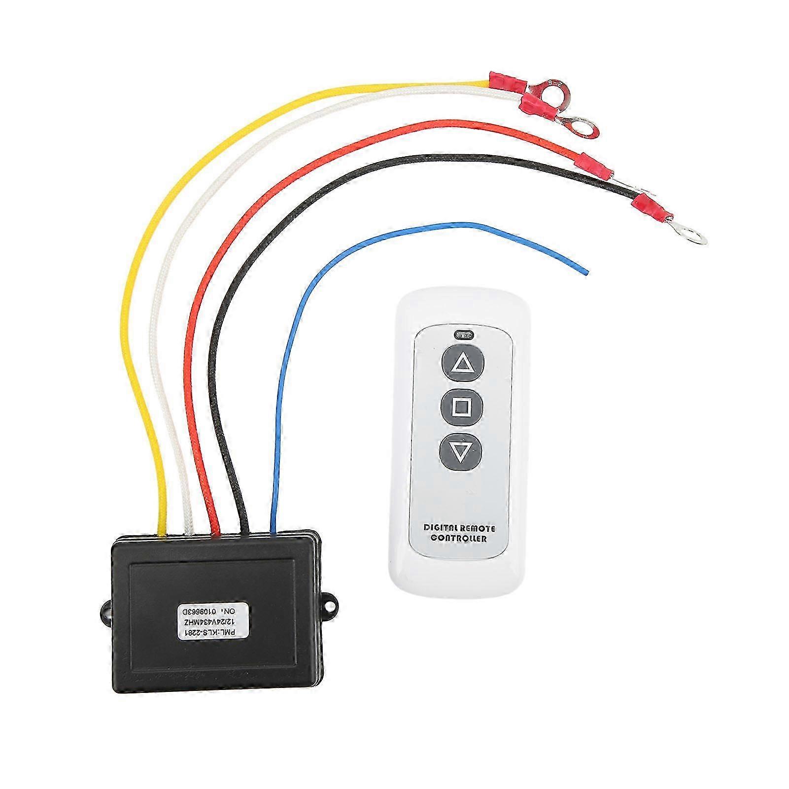 12V 24V Universal Wireless Winch Remote Control Kit Winch Remote Control and Receiver Kit