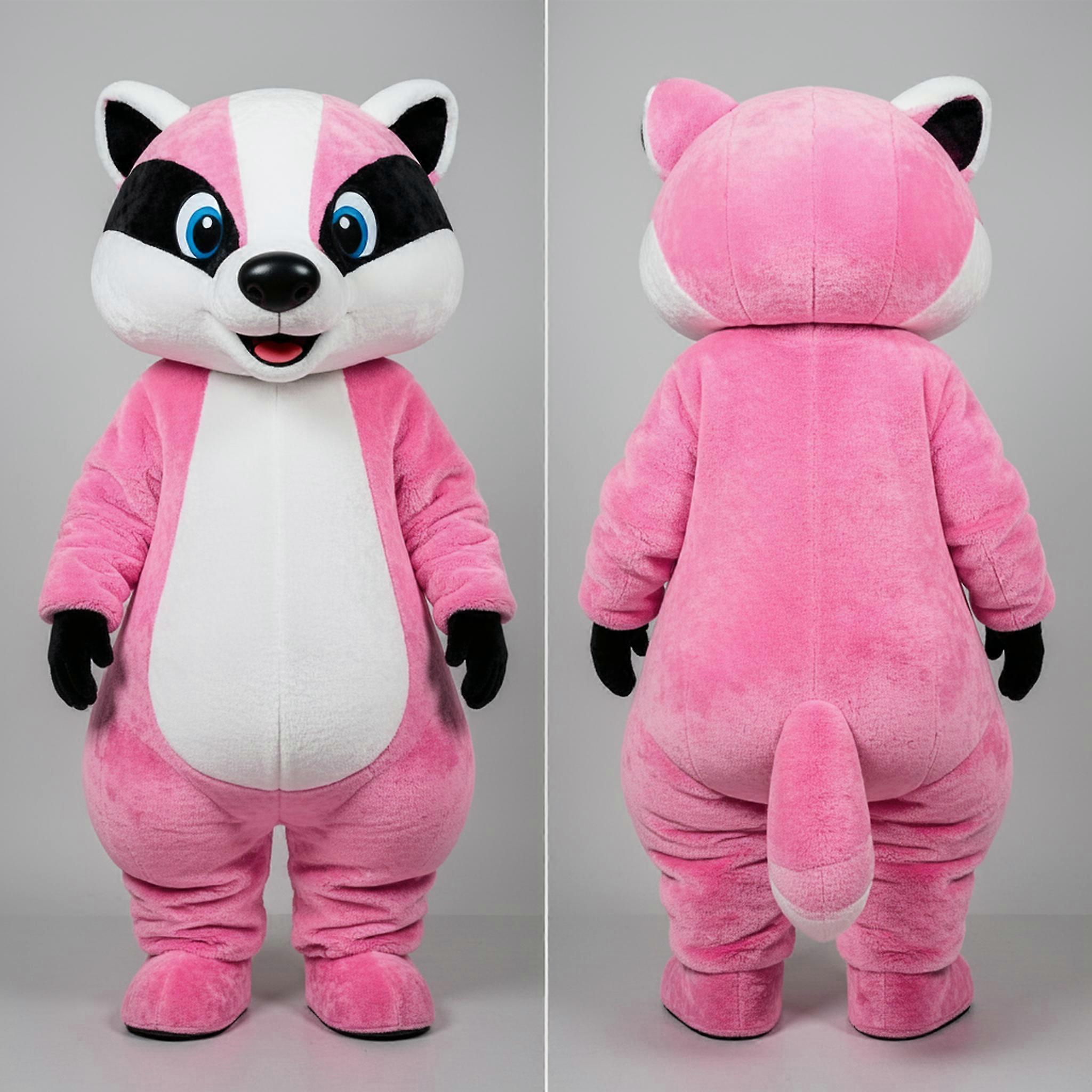 MASTICOT Rosy Pink Cuddly Badger Mascot
