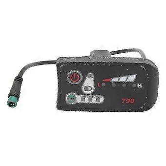 36V Electric Bike LED Display Panel Waterproof Cycle Computer with 5Pin Male Plug for 22.2mm Handlebars