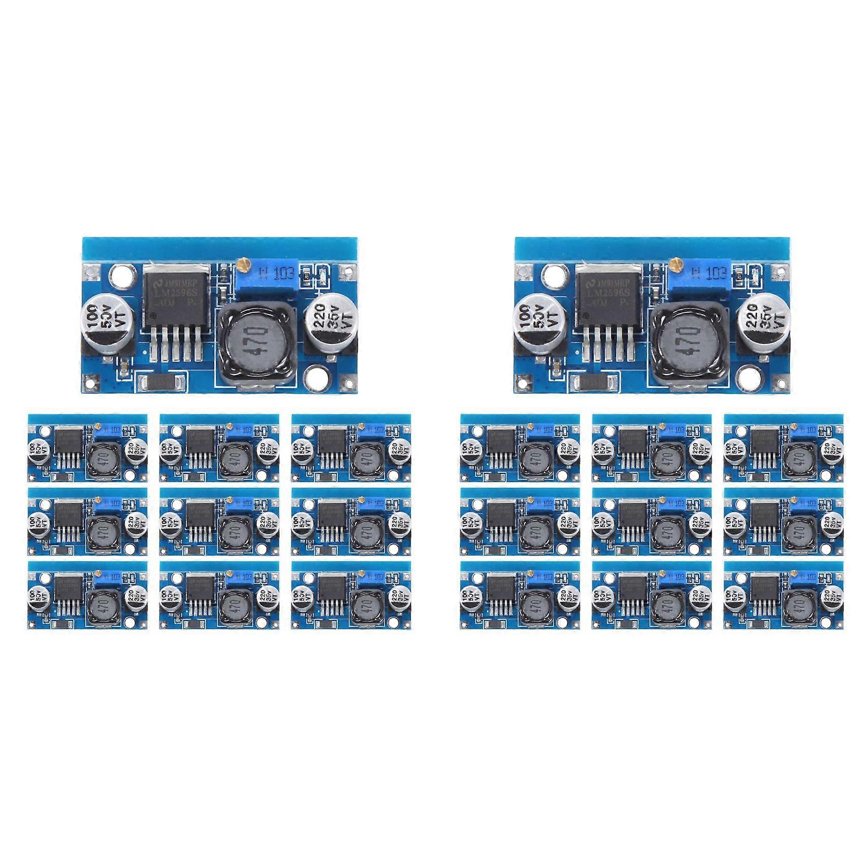 20Pcs LM2596S DC-DC Step Down Power Supply Module 3A Adjustable Step-Down Module 1.5-35V Power Supply Step Down Module