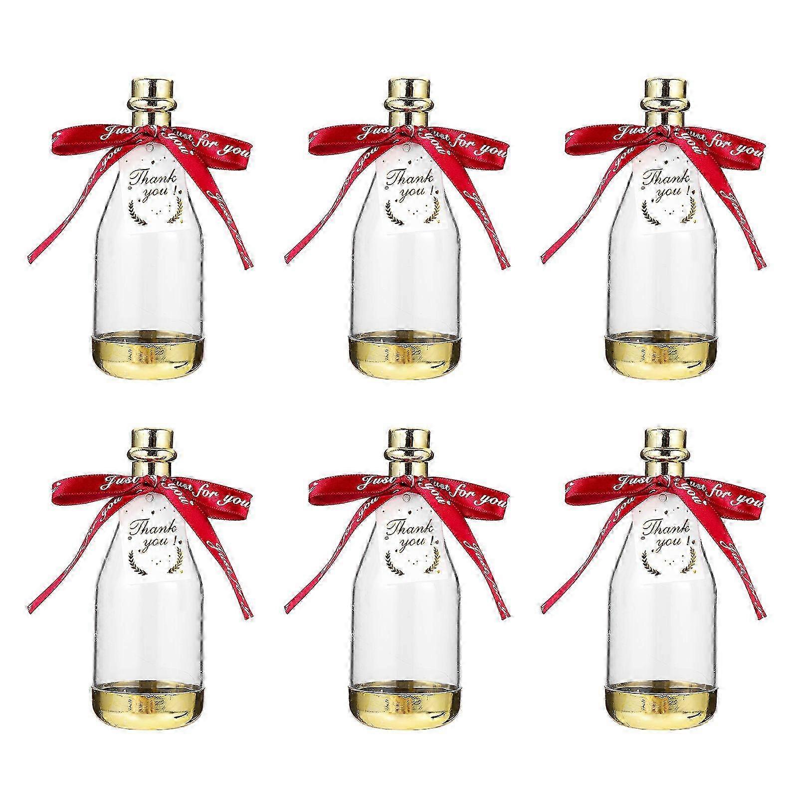 PS Material Candy Containers 6 Pieces Gift Candy Bottles