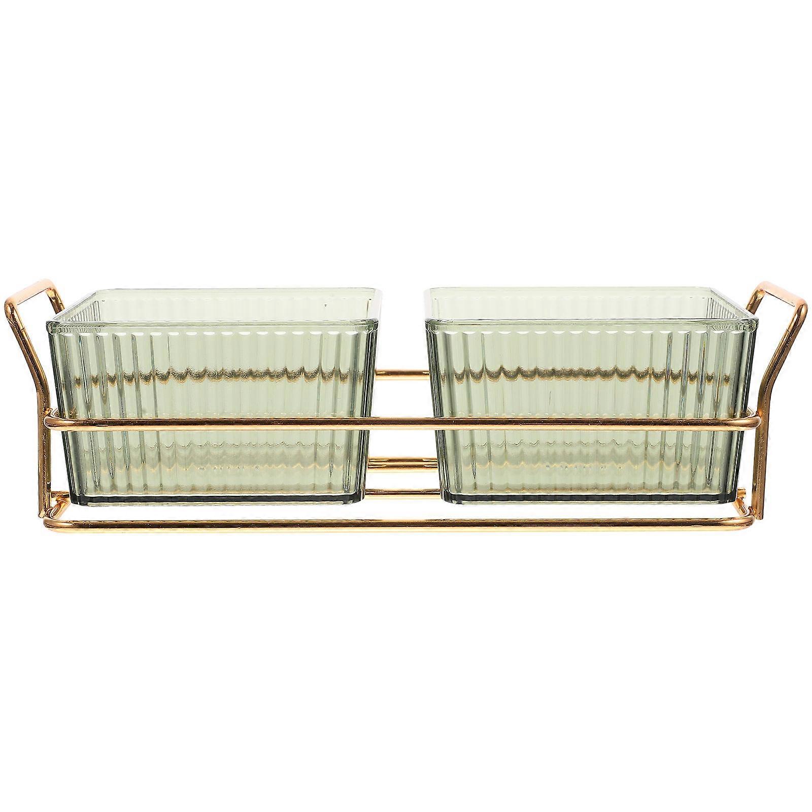 Fruit Tray Divided Fruit Plates for Kitchen Use 1Set Multi-Grid Storage