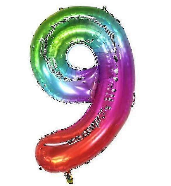 Reusable Foil Number 9 Balloon