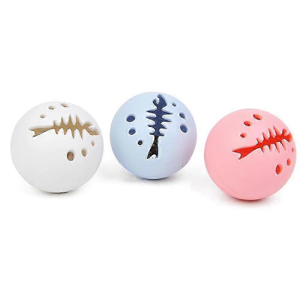 Fishbone Ball Set Catnip Bell Light Up