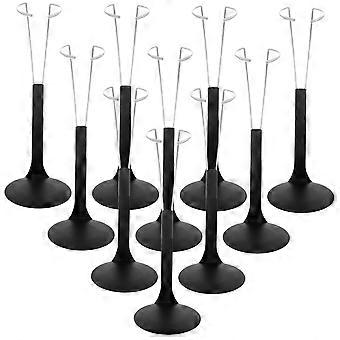 Conjunto de 10 suportes ajustáveis ​​para figuras em escala 1/6 com base metálica estável para bonecas e figuras de ação.