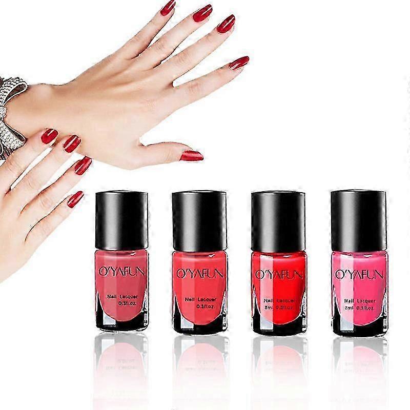 Non-toxic nail polish 4PCS