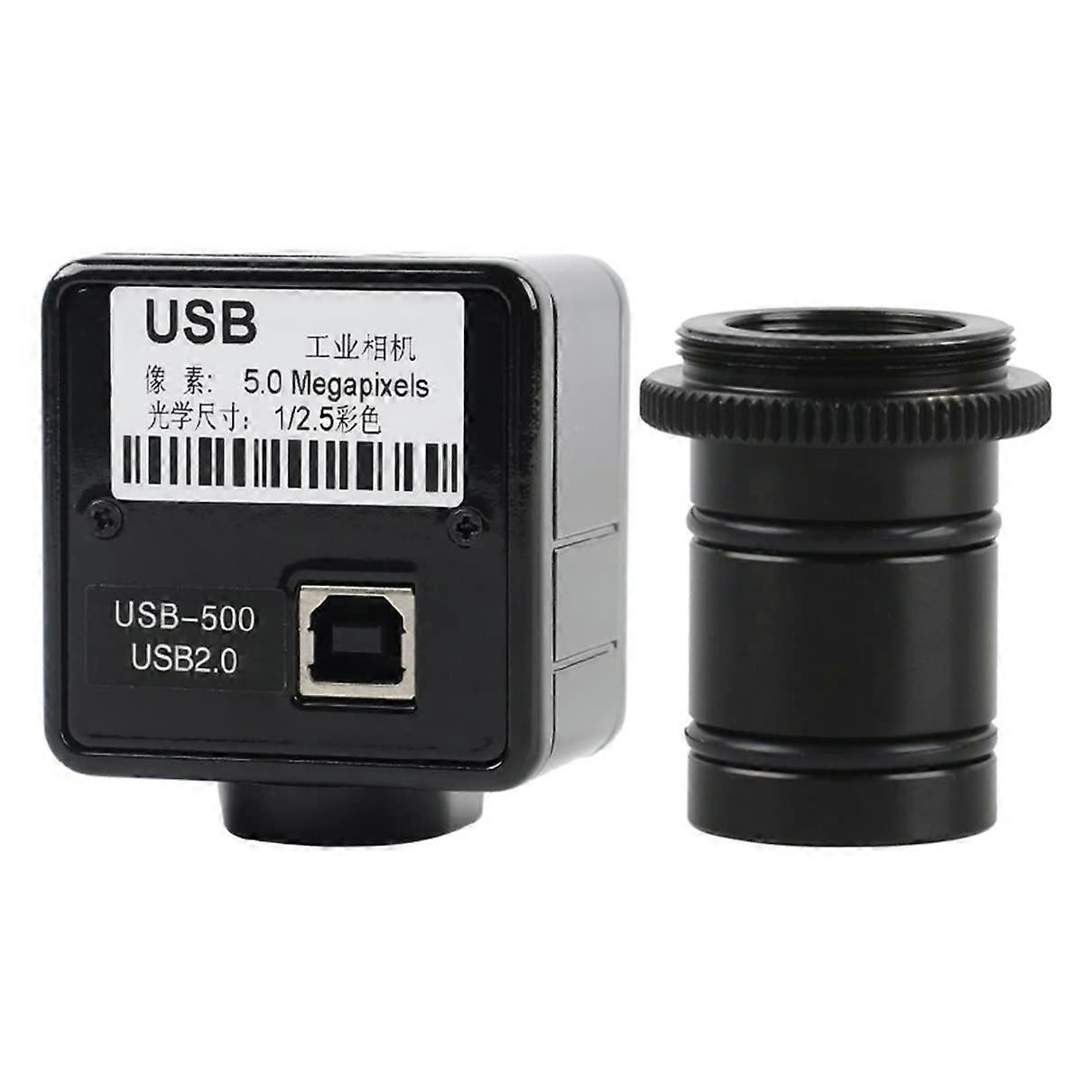 5MP USB Microscope Camera Kit with CMOS Digital Eyepiece, Speed Capture and Stable Mounting