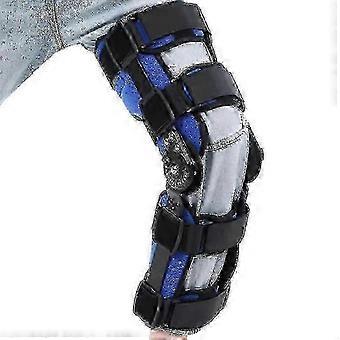 Adjustable Knee Joint Brace with 0-120 Degree Angle Support, Breathable Non-Slip Orthosis Stabilizer for Sprain and Ligament Injury