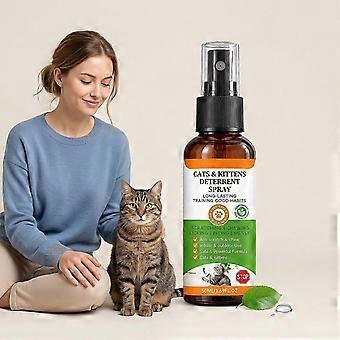 Cat Anti-Scratch Training Spray, Safe Formula, Bitter Taste Repellent, Prevents Cat Scratching Furniture, Anti-Urine Marking, Protects Home and Plants