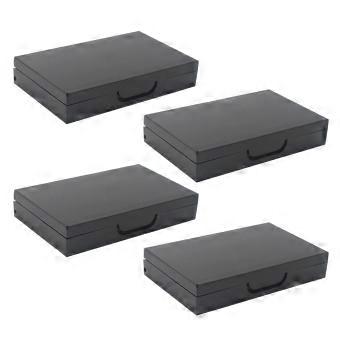 Empty Eyeshadow Box for Storage 8Pcs Black Portable Makeup Case
