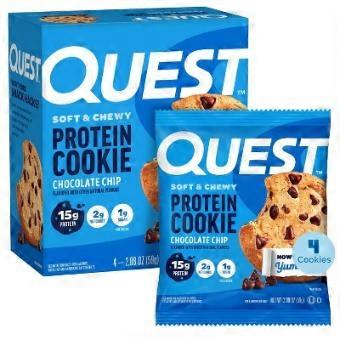 Quest Protein Cookie Pack, Chocolate Chip, 4 ea