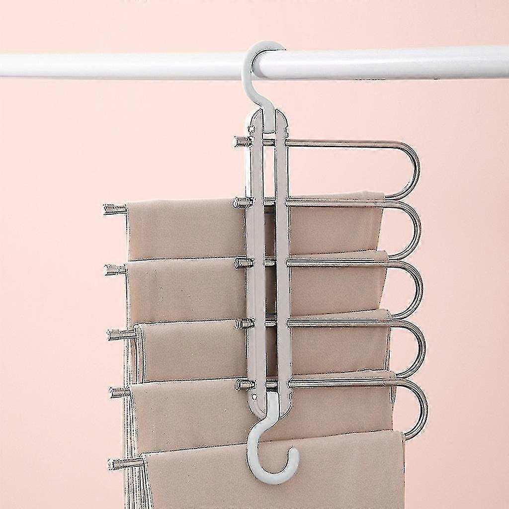 Folding Multifunctional Multi-layer Magic Pants Rack Wardrobe Storage