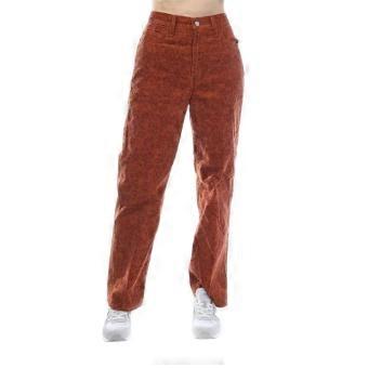 Levis Womens/Ladies Ribcage Corduroy Animal Print Straight Trousers
