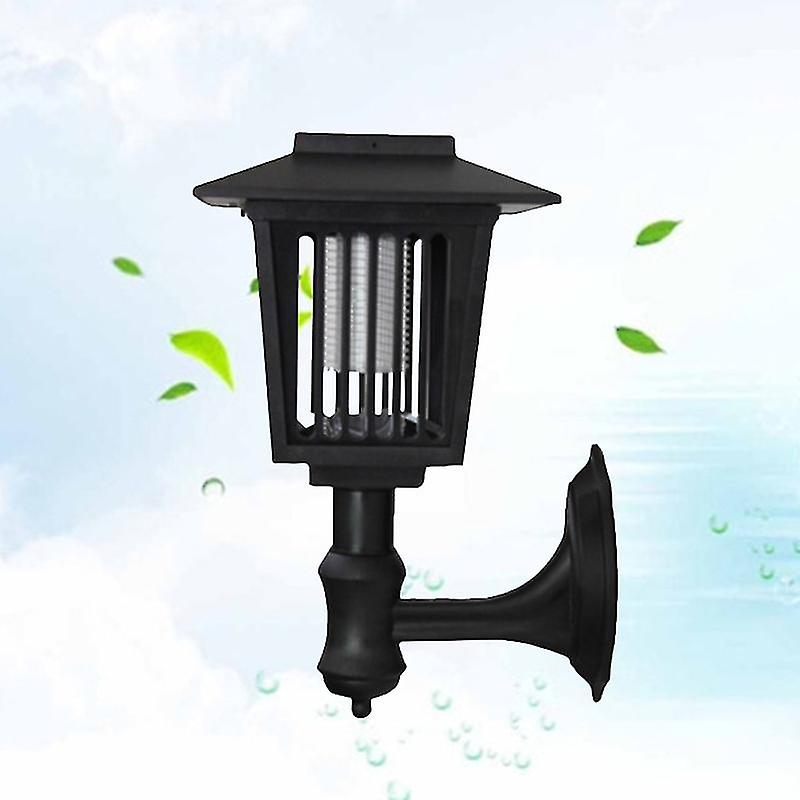 Wall Mounted Solar Mosquito Zapper Uv Led Lamp Outdoor Garden Mosquito 